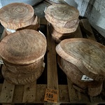 Ca. 15x Pallet Rosewood Schijven, Diverse afmetingen